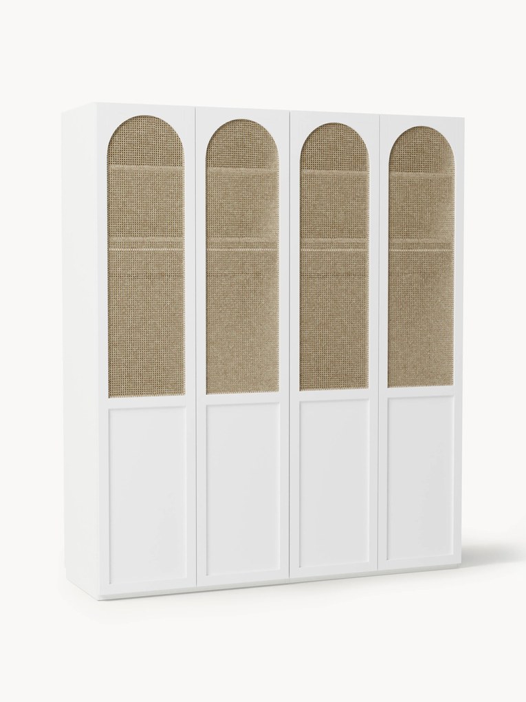 Roupeiro modular com portas de batente Jeanne, L 200 cm, vários tamanhos