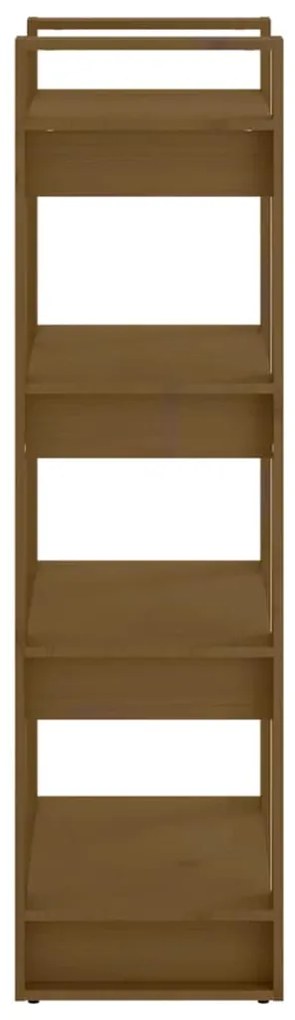 Estante/divisória 60x35x125 cm madeira maciça castanho mel