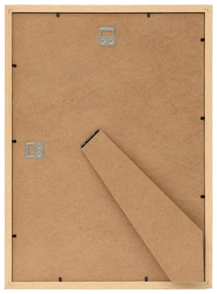 Molduras para parede ou mesa 5 pcs 70x90 cm carvalho-claro