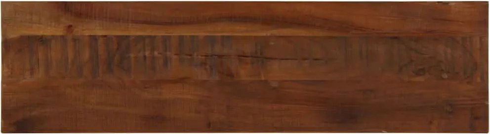 vidaXL Tampo de mesa retangular 110x20x2,5cm madeira recuperada maciça