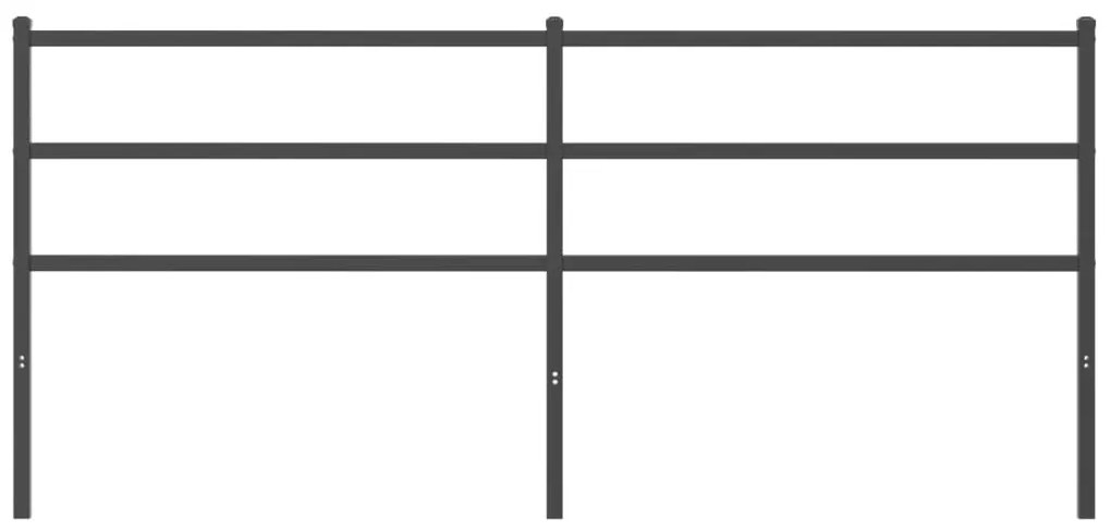 Cabeceira de cama 193 cm metal preto