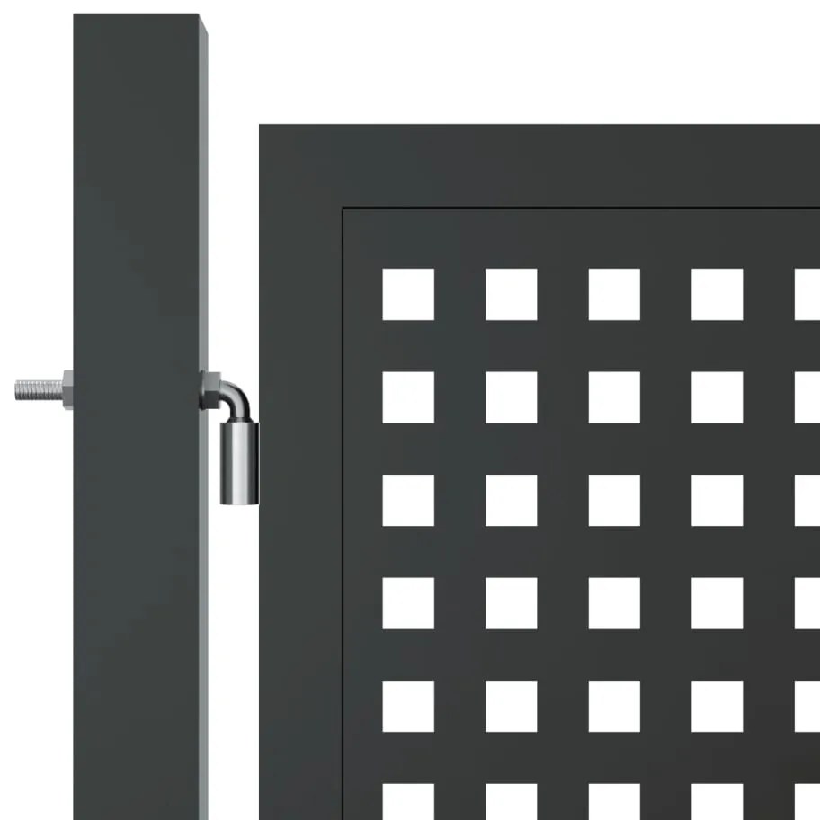 Portão de jardim 400x150 cm aço antracite