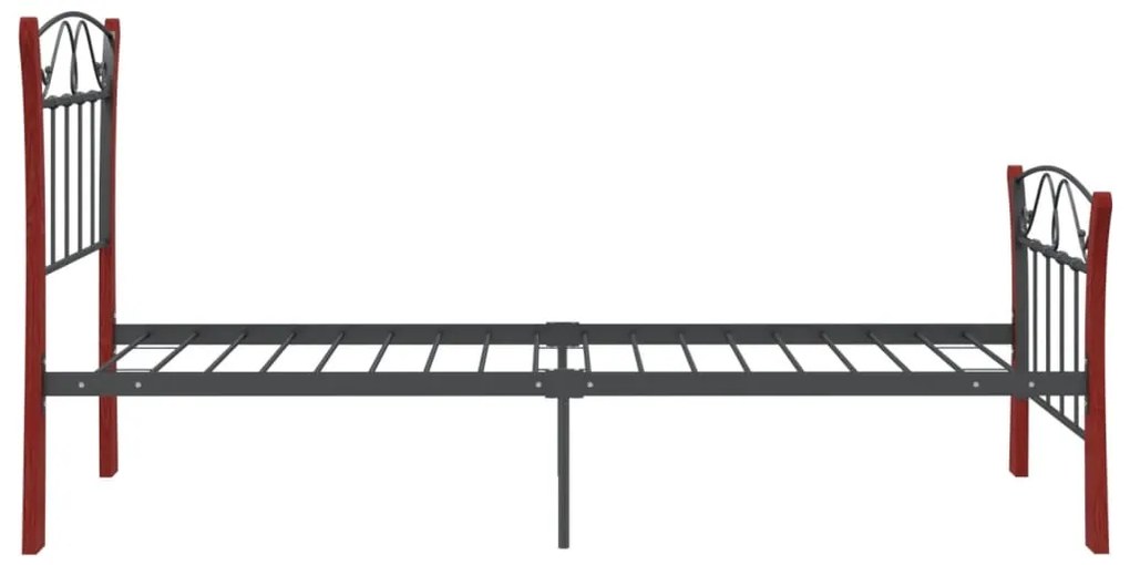 Estrutura de cama 90x200 cm metal preto