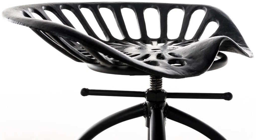 Banco de bar Mimosa 43 x 74-94 x 43 cm Preto