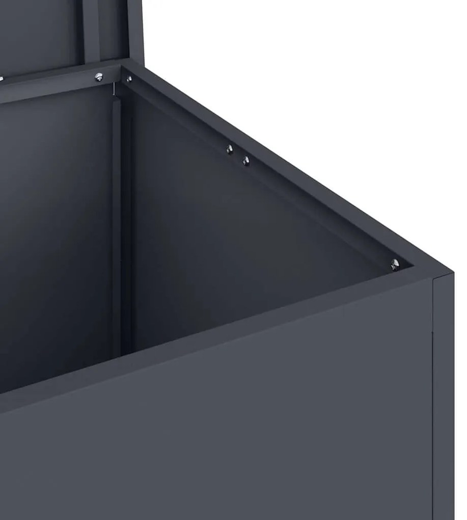 Caixa de Armazenamento Externa Antracite 80 x 50.5 x 50 cm