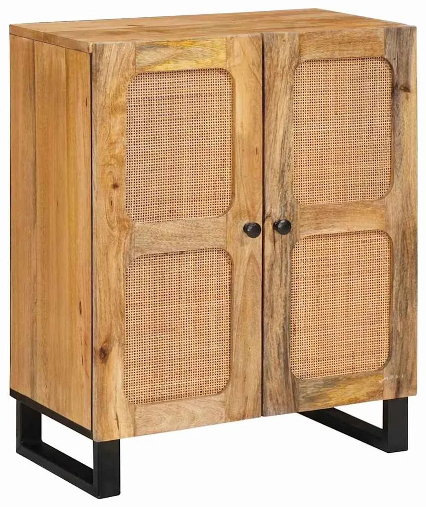 vidaXL Buffet Castanho 60 x 33 x 75 cm Madeira de manga maciça