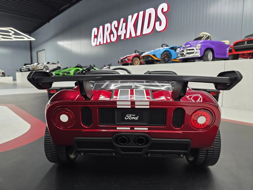 Carro elétrico para crianças Ford GT 2 pessoas 24V Pneus EVA, Assento de couro sintético Vermelho metálico