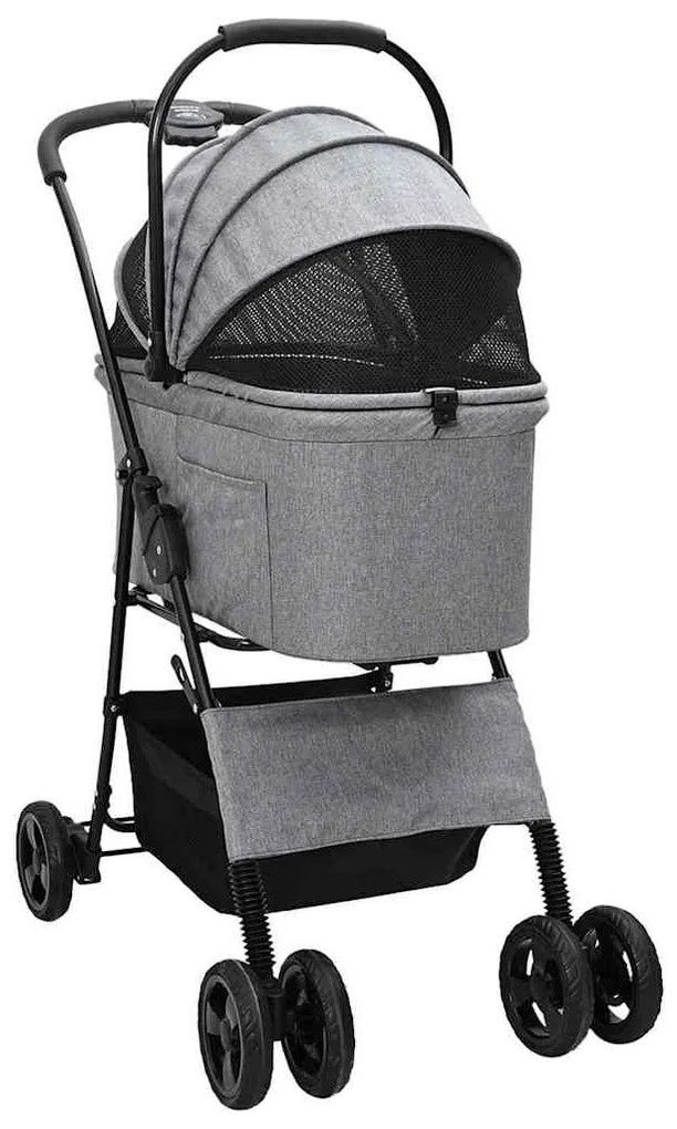 Carrinho de Pet Dobrável Cinzeto 81 x 47 x 99 cm Tecido Oxford