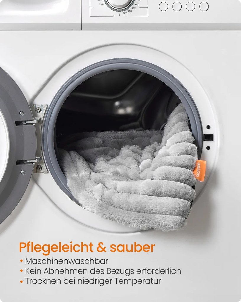 Manta para cães S 60 x 45 cm lavável na máquina cinzento