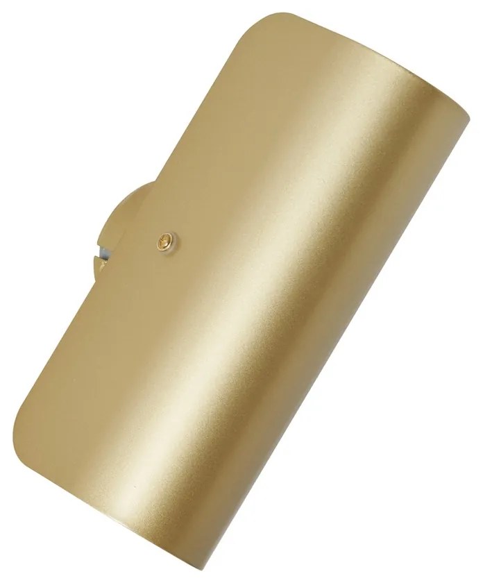 Candeeiro de parede moderno dourado 2-luzes - Gotthard Moderno