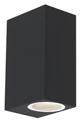 Conjunto de 4 candeeiros de parede modernos pretos IP44 - Baleno II Moderno