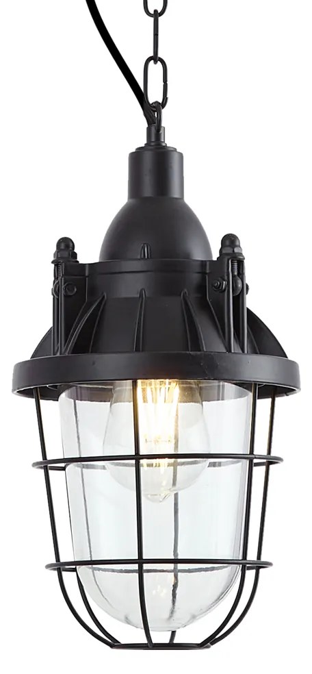 Candeeiro de suspensão industrial preto - Cabin Industrial