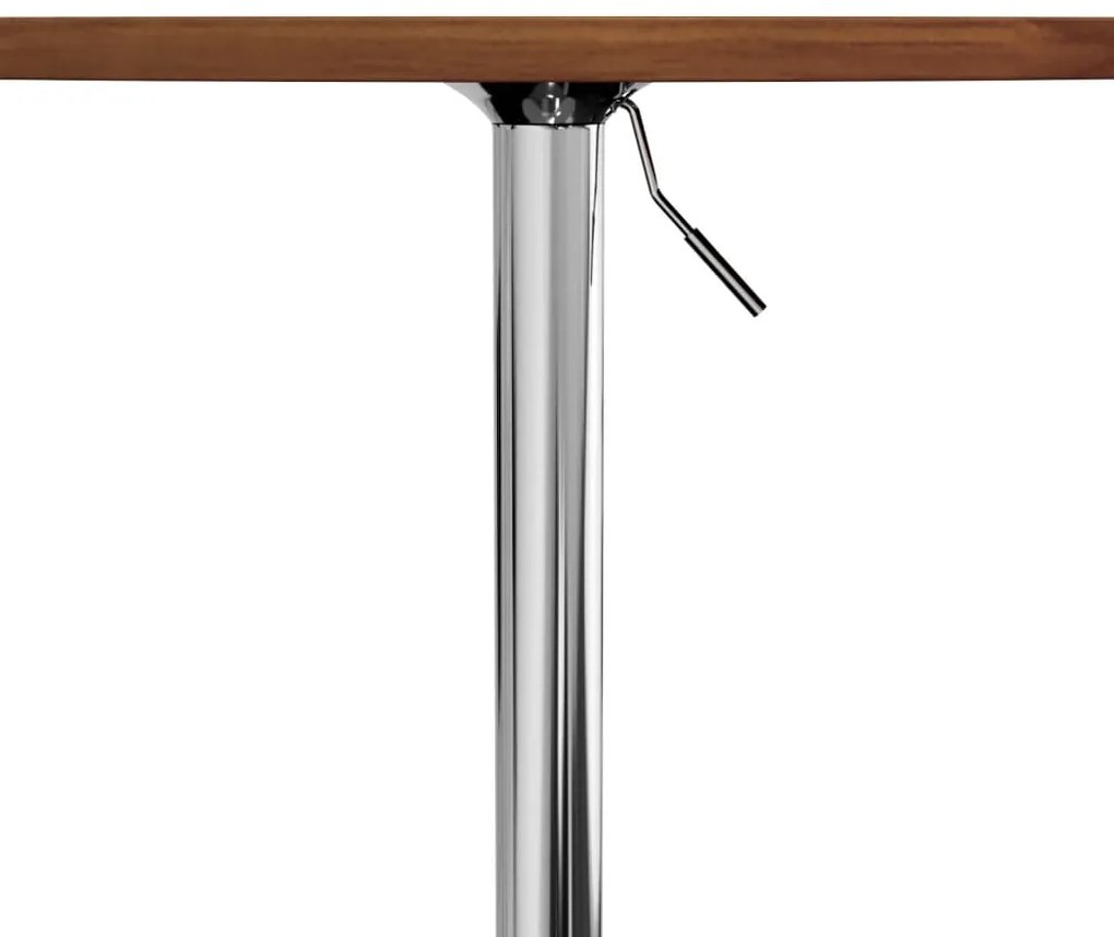 Mesa de bar Ø60x89,5 cm carvalho maciço castanho-escuro