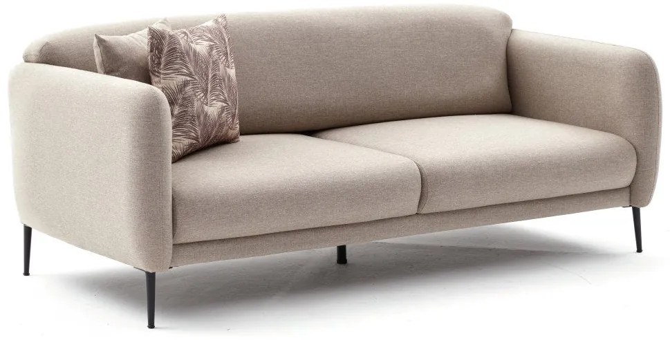 Sofá-Cama de 3 Lugares Venus – Creme – 210 cm x 80 cm x 95 cm