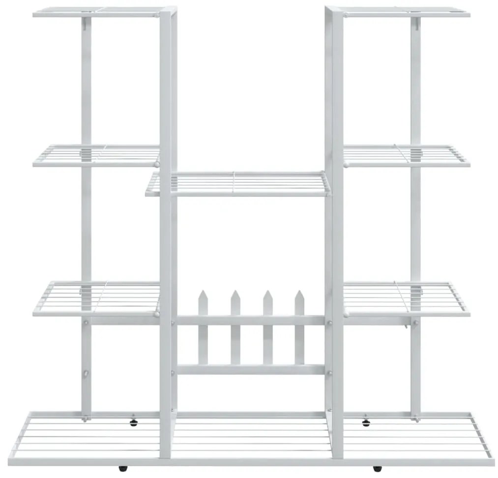 Suporte de vasos 94,5x25x89 cm ferro branco