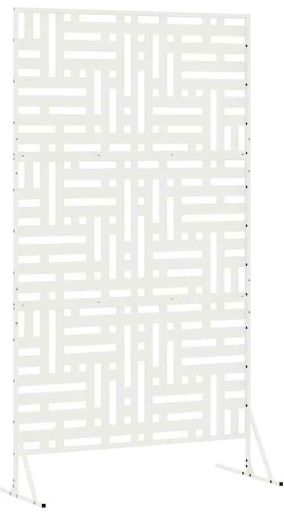 Tela de Privacidade Branca 100x50x180 cm em Aço
