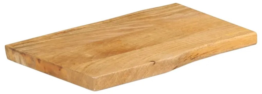 Tampo de mesa c/ borda viva 70x40x2,5 cm mangueira maciça