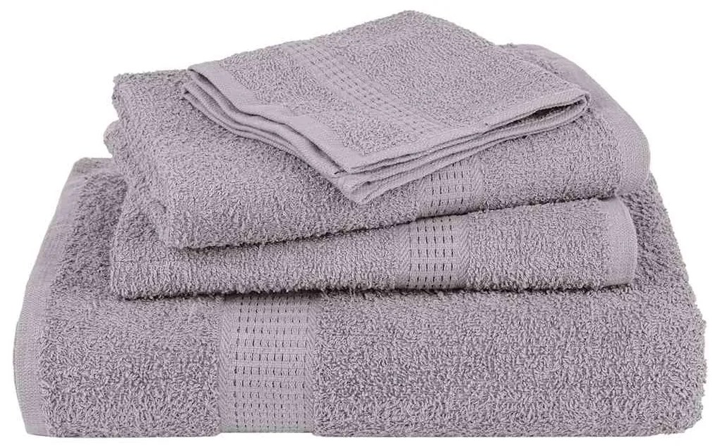 Toalhas de bidé 4 pcs 30x50 cm 360 gsm 100% algodão cinzento