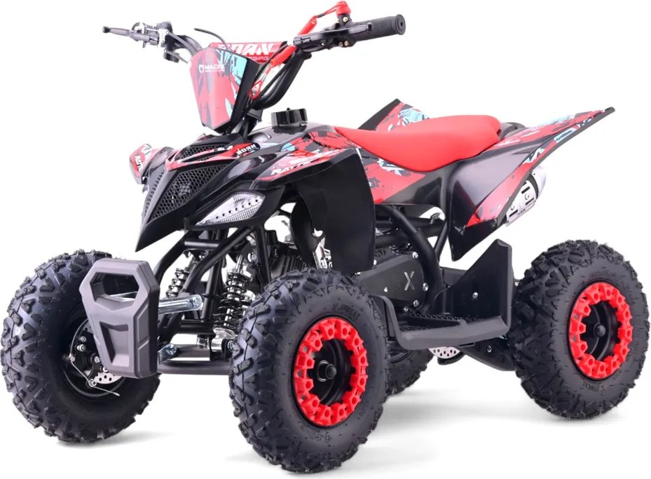 MINI MOTO 4 GASOLINA PARA CRIANÇAS 49cc Roan Ratte R6 4.5cv VERMELHA