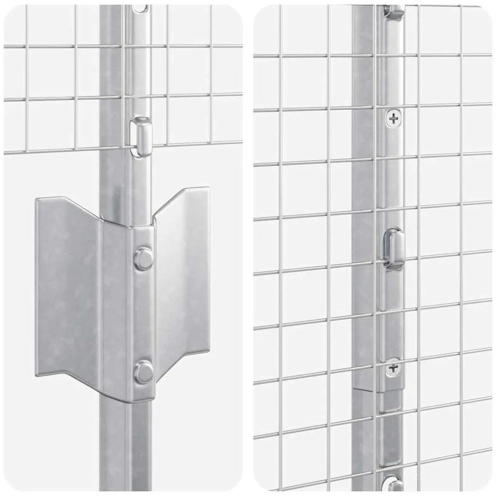 Conjunto de Cerca de Jardim Pacote de 2 Aço galvanizado
