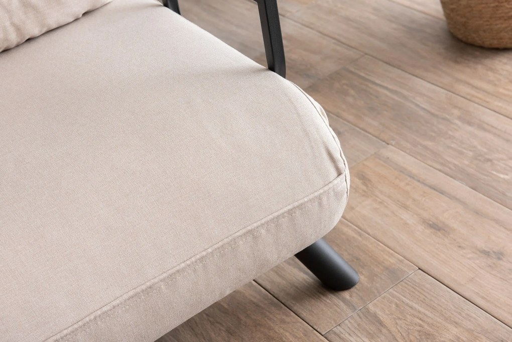 Sofá-Cama de 2 Lugares Sando – Creme – 175 cm x 133 cm