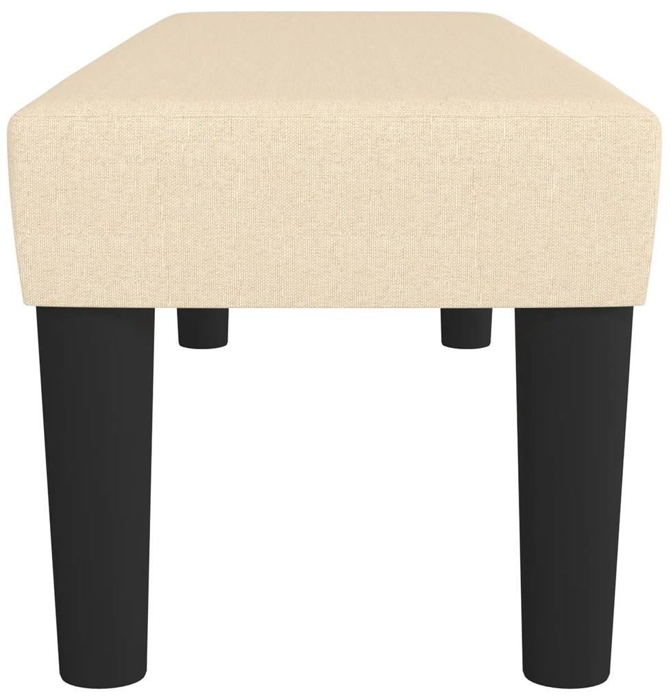 Banco 100x30x30 cm tecido cor creme