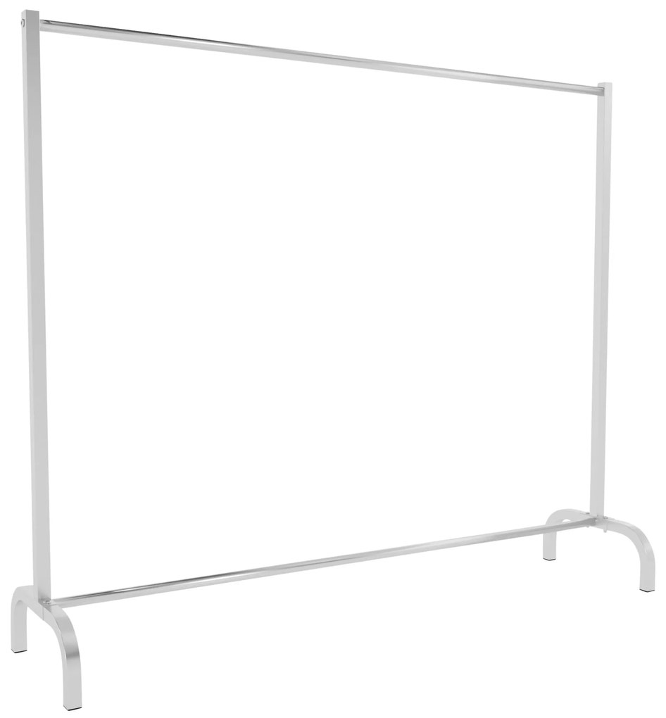 Cabideiro Lara em metal 150 x 38 x 120 cm Prateado