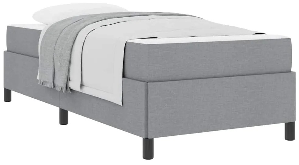 Cama Box Cinza claro, Preto 90 x 190 cm