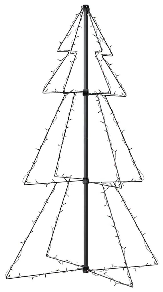 Árvore de Natal em cone 160 LEDs 78x120 cm interior e exterior
