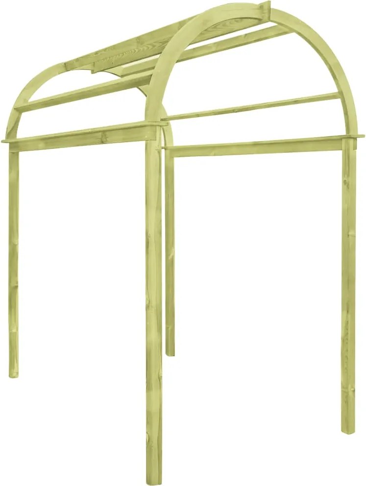 vidaXL Arco em treliça 125x150x235 cm pinho impregnado