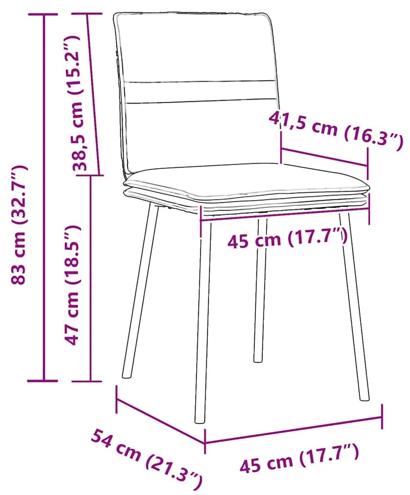 Cadeiras de jantar 2 pcs veludo cinzento-escuro