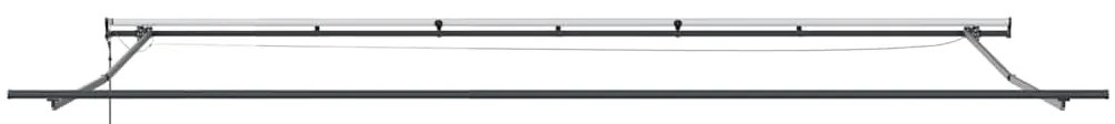 Toldo Retrátil Automático com LED Branco 600x300 cm