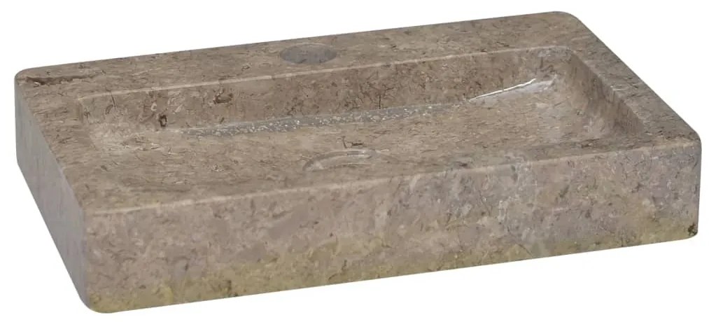 Lavatório 38x24x6,5 cm mármore cinzento