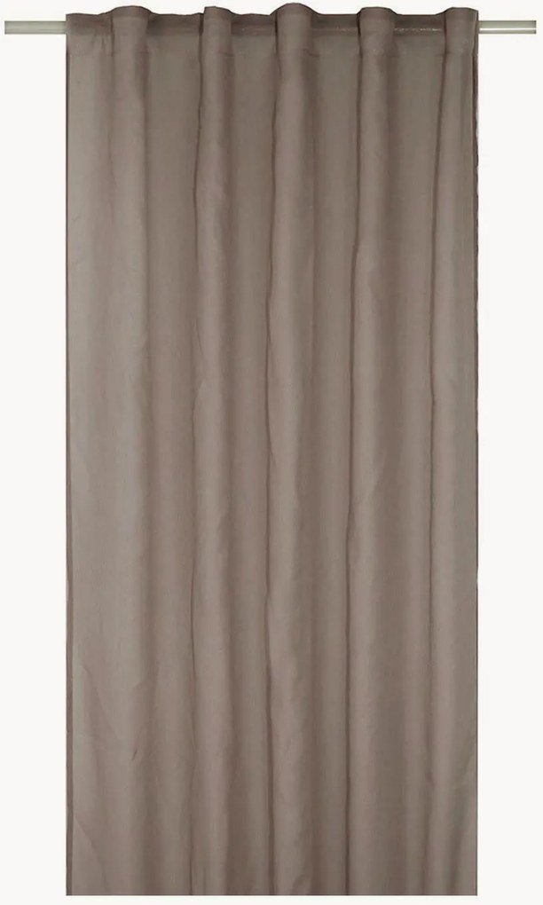 Cortina semitransparente com banda multifuncional Rimy, extra larga