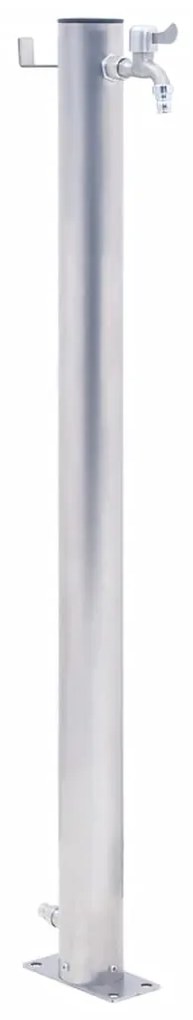 vidaXL Coluna de água para jardim em aço inoxidável redonda 80 cm