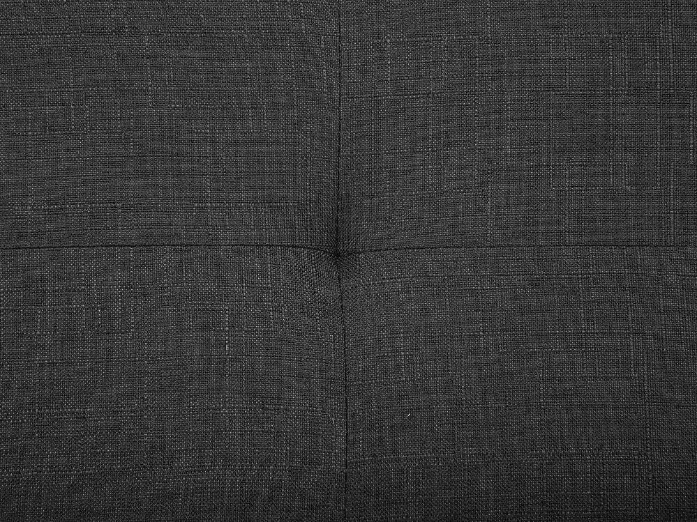 Cama de casal em tecido cinzento escuro 160 x 200 cm LA ROCHELLE Beliani