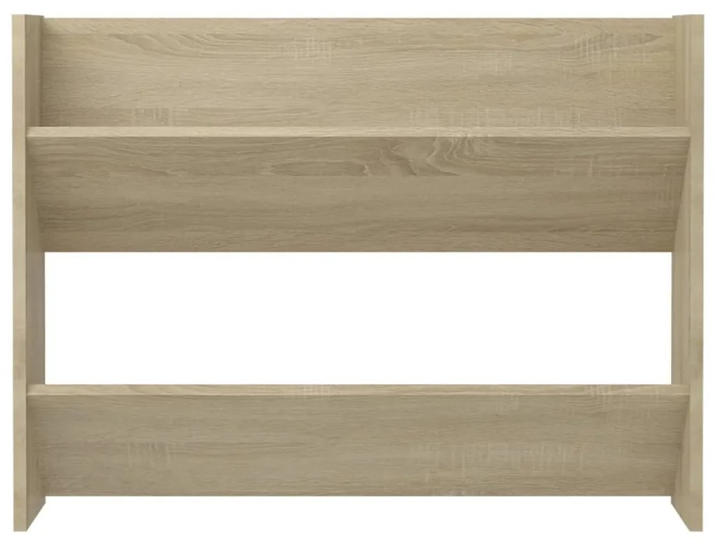 Sapateiras de parede 2 pcs 80x18x60cm contrapl. carvalho sonoma
