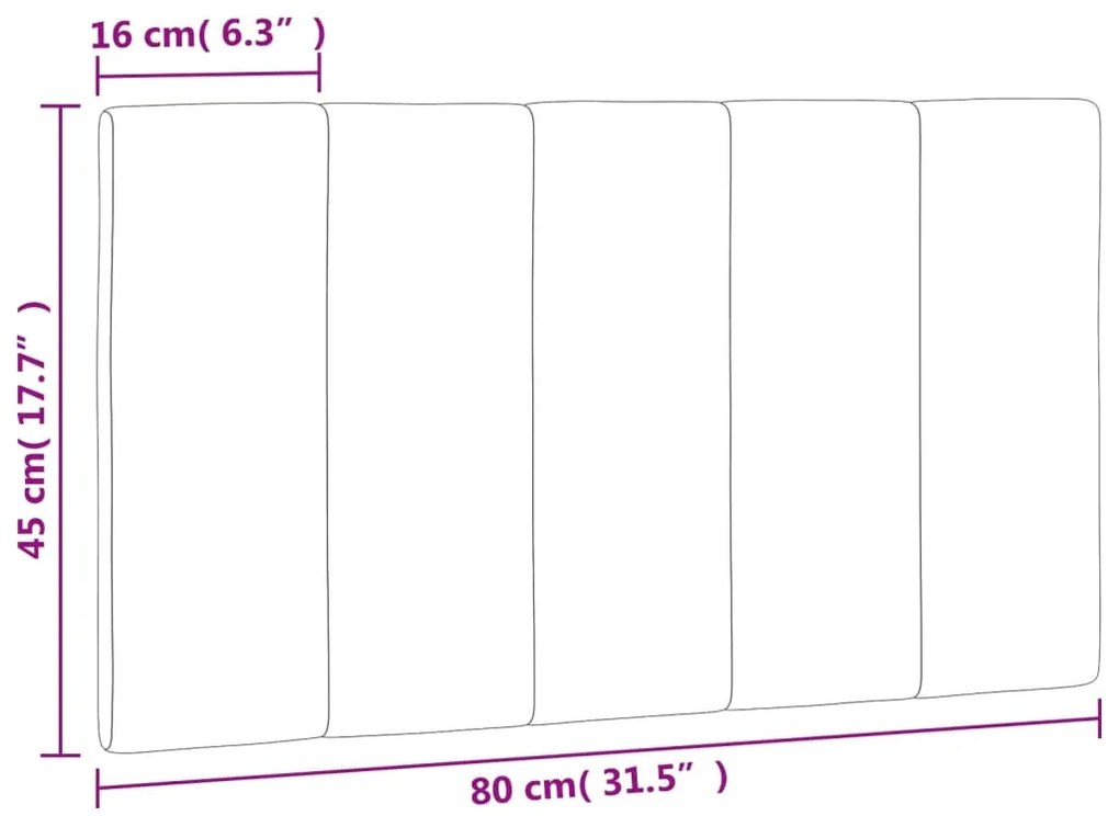 Almofadão de cabeceira 80 cm veludo rosa
