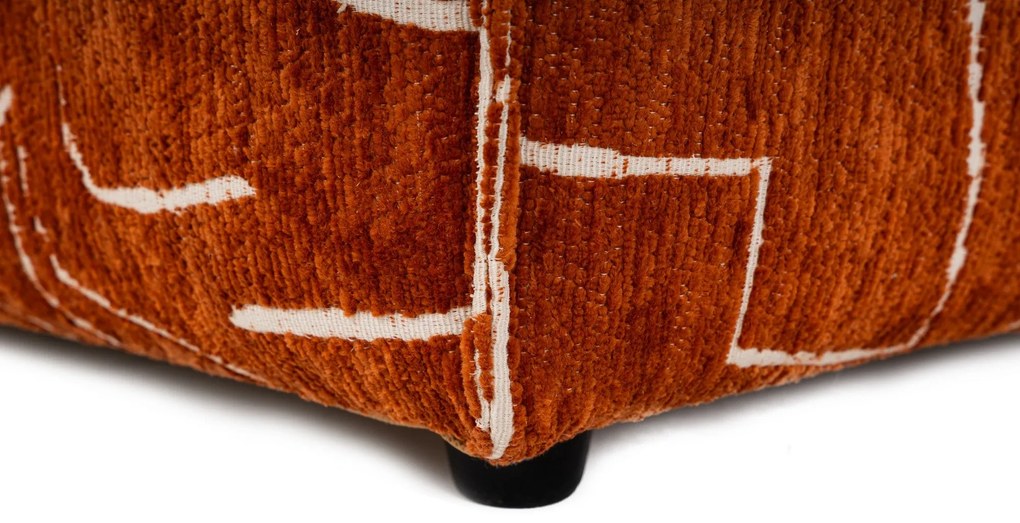 Pouffe Lora – Laranja – 85x85x40 cm