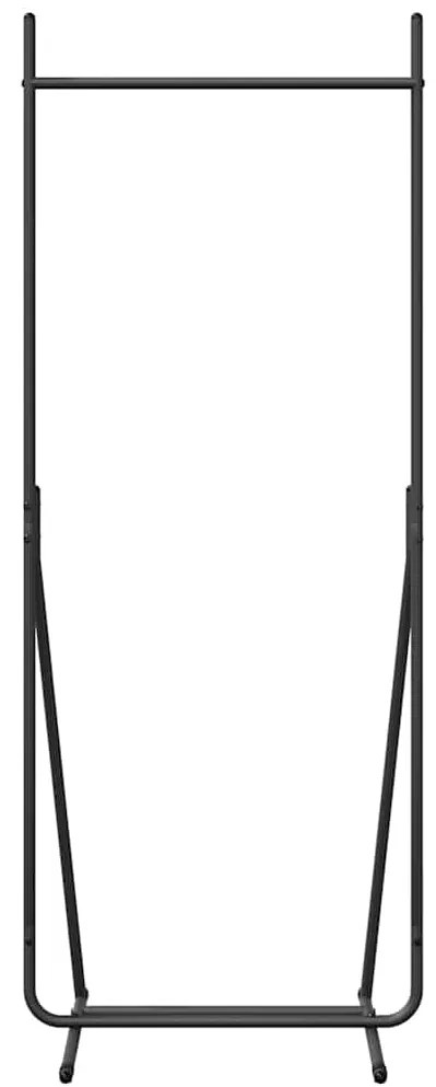 Cabide de Roupa Preto Metal Médio Portátil Cabide de Roupa
