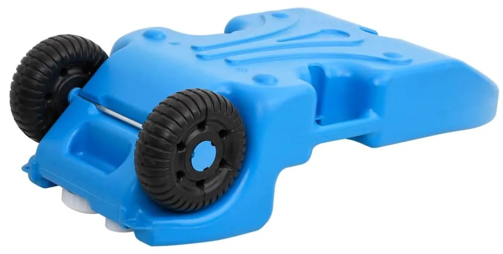 Tanque de água com rodas para campismo 25 L azul