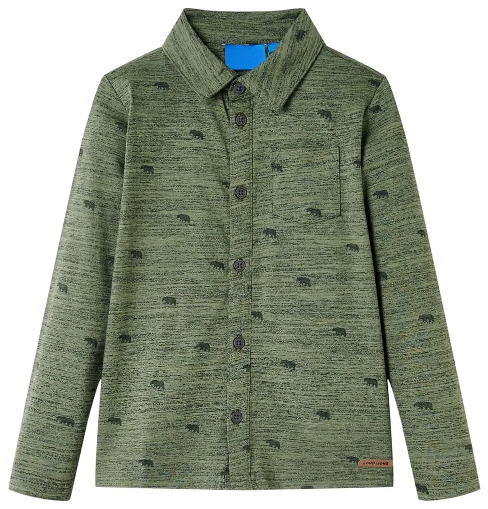 Camisa de criança caqui mesclado 92