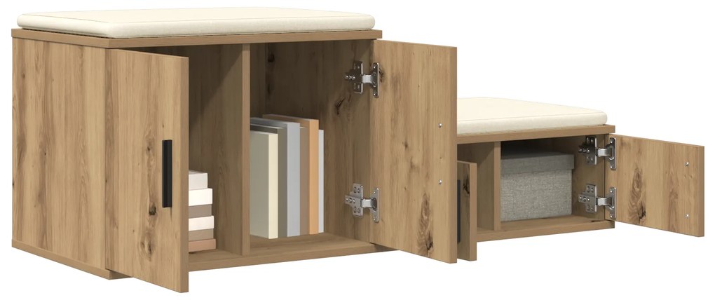 Armário de Armazenagem vidaXL Carvalho Artesanal 103x41x40 cm Madeira