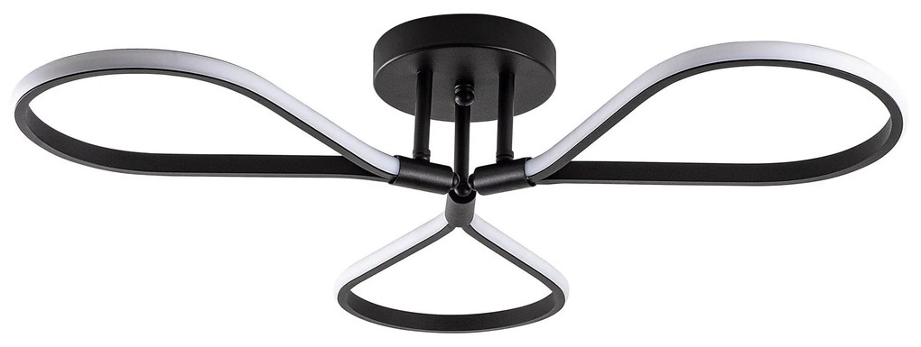 Candeeiro de Teto Damla – Preto – 68x14x68 cm