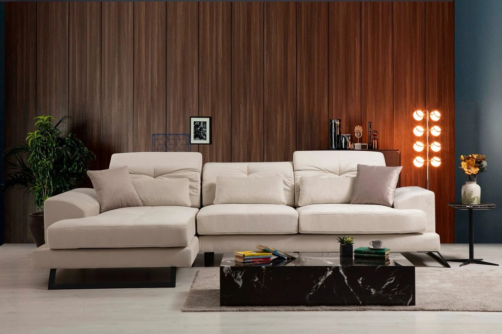 Sofá de Canto Frido – Ecru – 304 cm x 190 cm