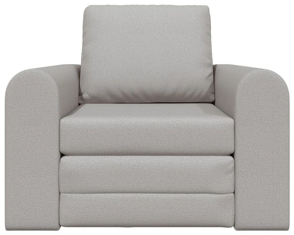 Sofá-Cama de Chão 2-em-1 Cinzento Nuvem 98x71x83 cm Tecido