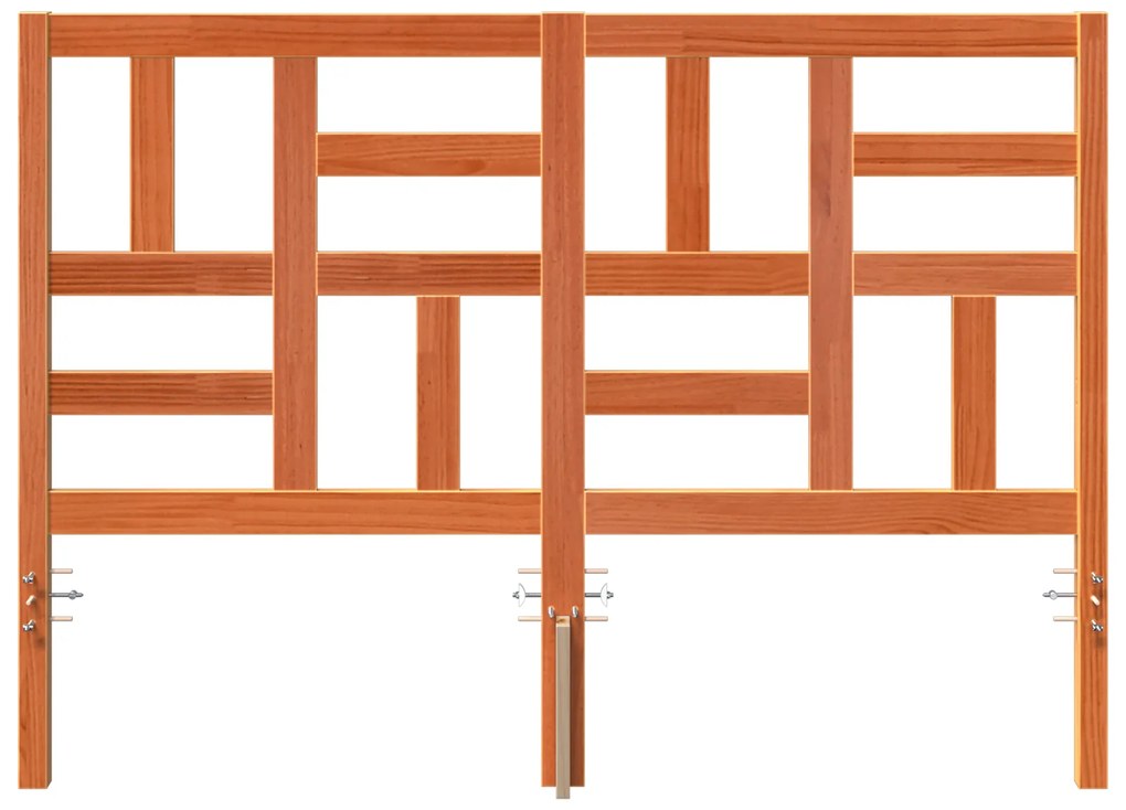 Cabeceira de Cama com cabeceira Castanho-mel 145.5 x 4 x 104 cm