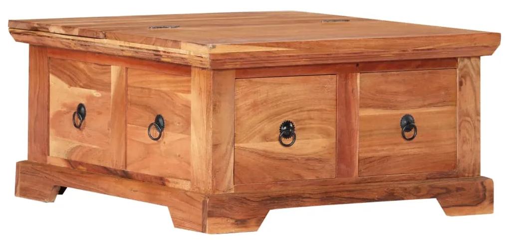 Mesa de centro 66x70x35 cm madeira de acácia maciça