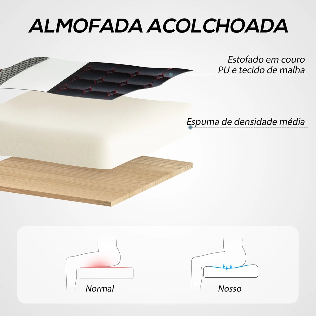 Cadeira Escritório ou Gaming com Altura Ajustável Suporte Lombar e Apoio para a Cabeça 60,5x67x107,5-116,5 cm Multicor