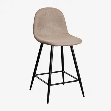 Banqueta Alta Glamm Preto & Toupeira & ↑65 Cm - Sklum